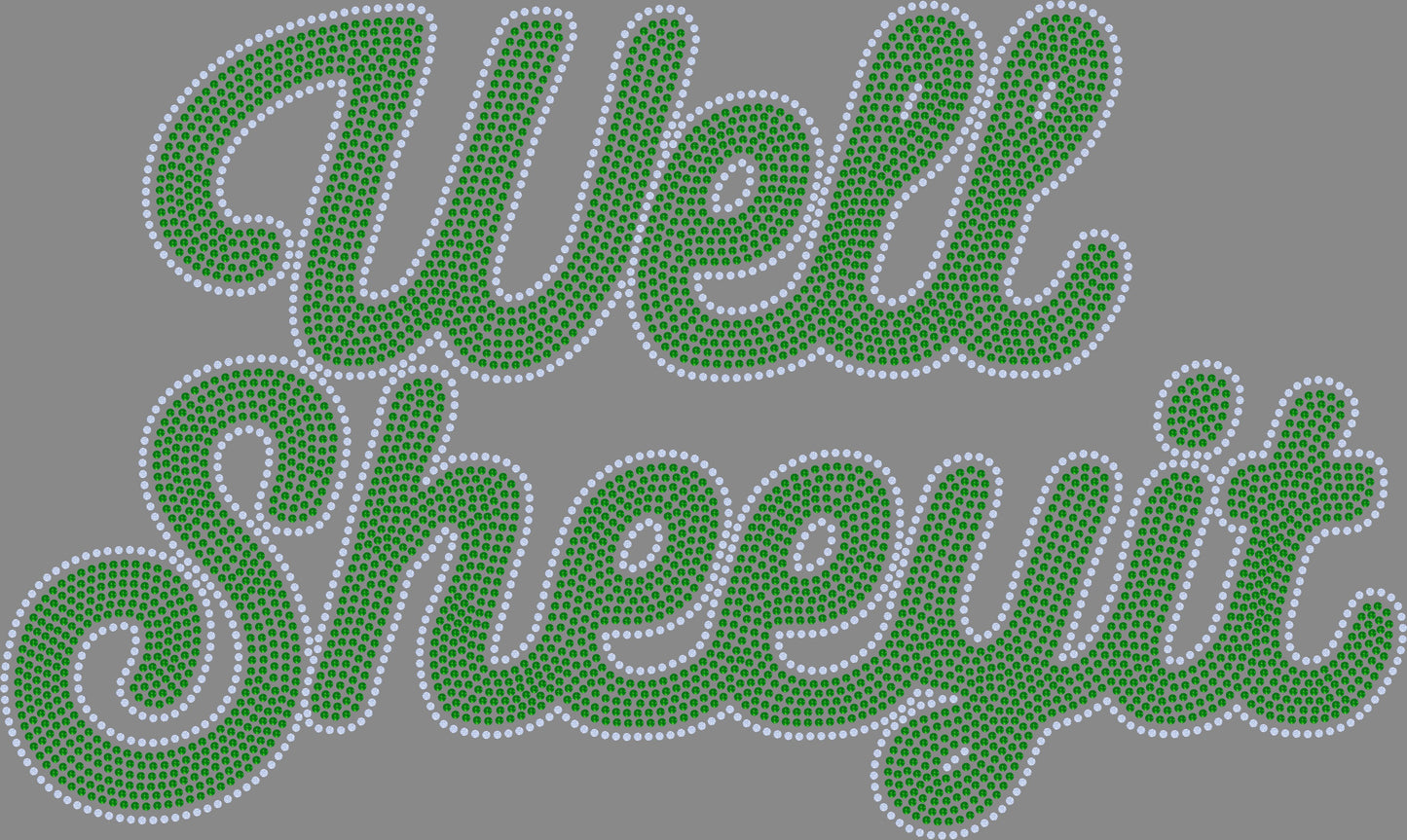 Well Sheeyit 13.3" Wide 2-Color Spangle Transfer