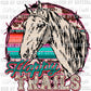 Western Horse Ready To Press Transfer DTF Sublimation