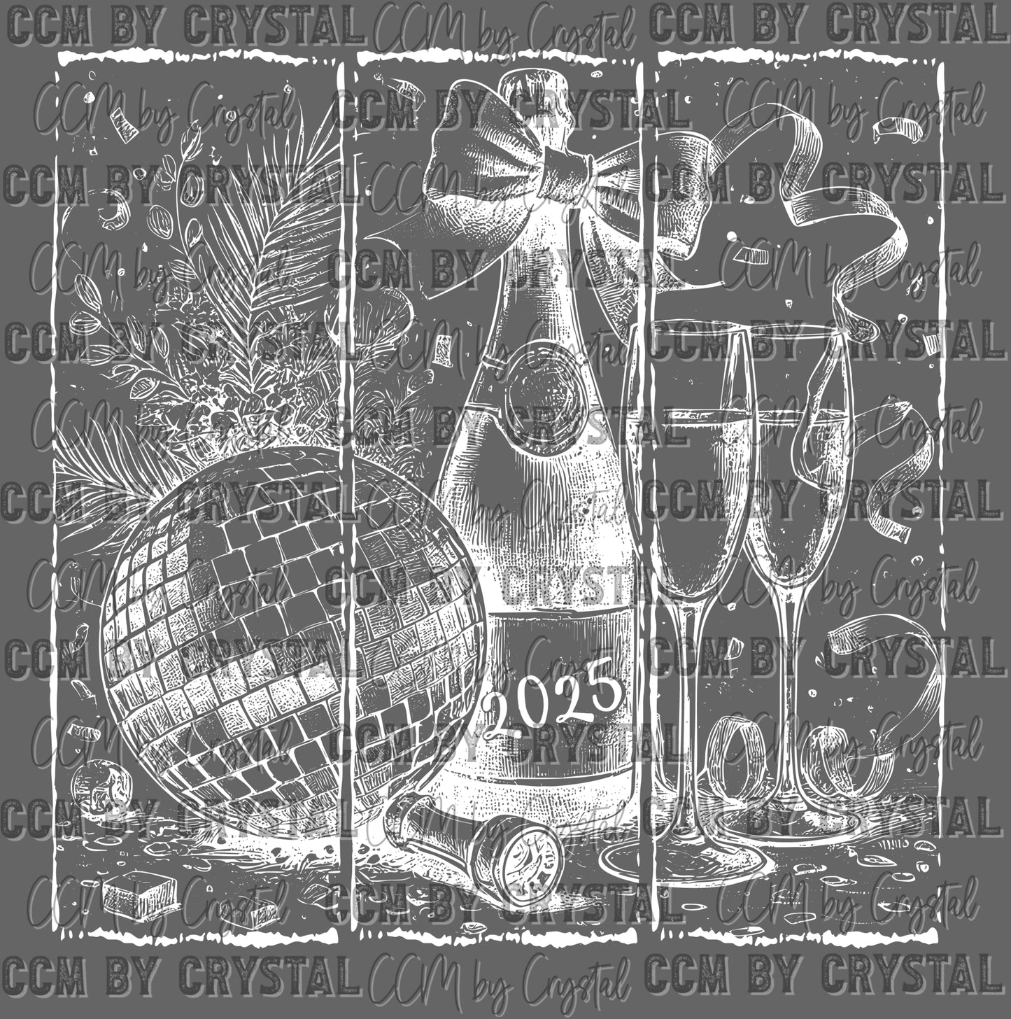 New Year Celebration Ready to Press Transfer DTF Transfer Sublimation Transfer