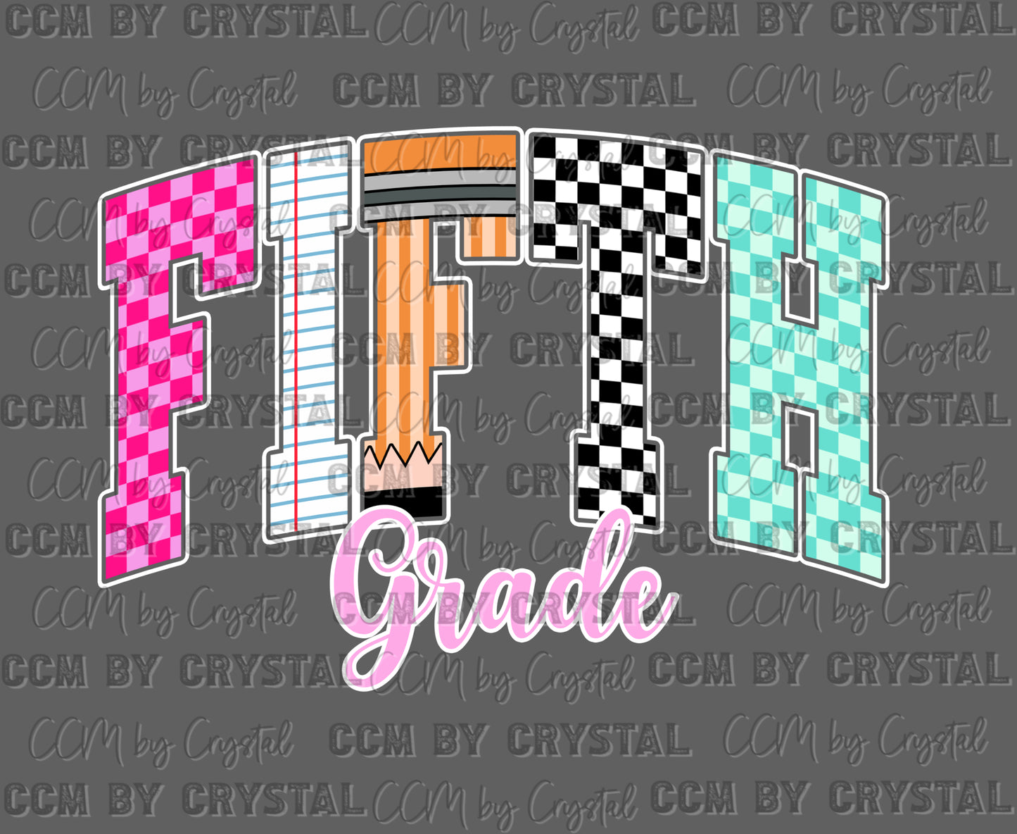 Fifth Grade Back to School Ready to Press Transfer DTF Transfer