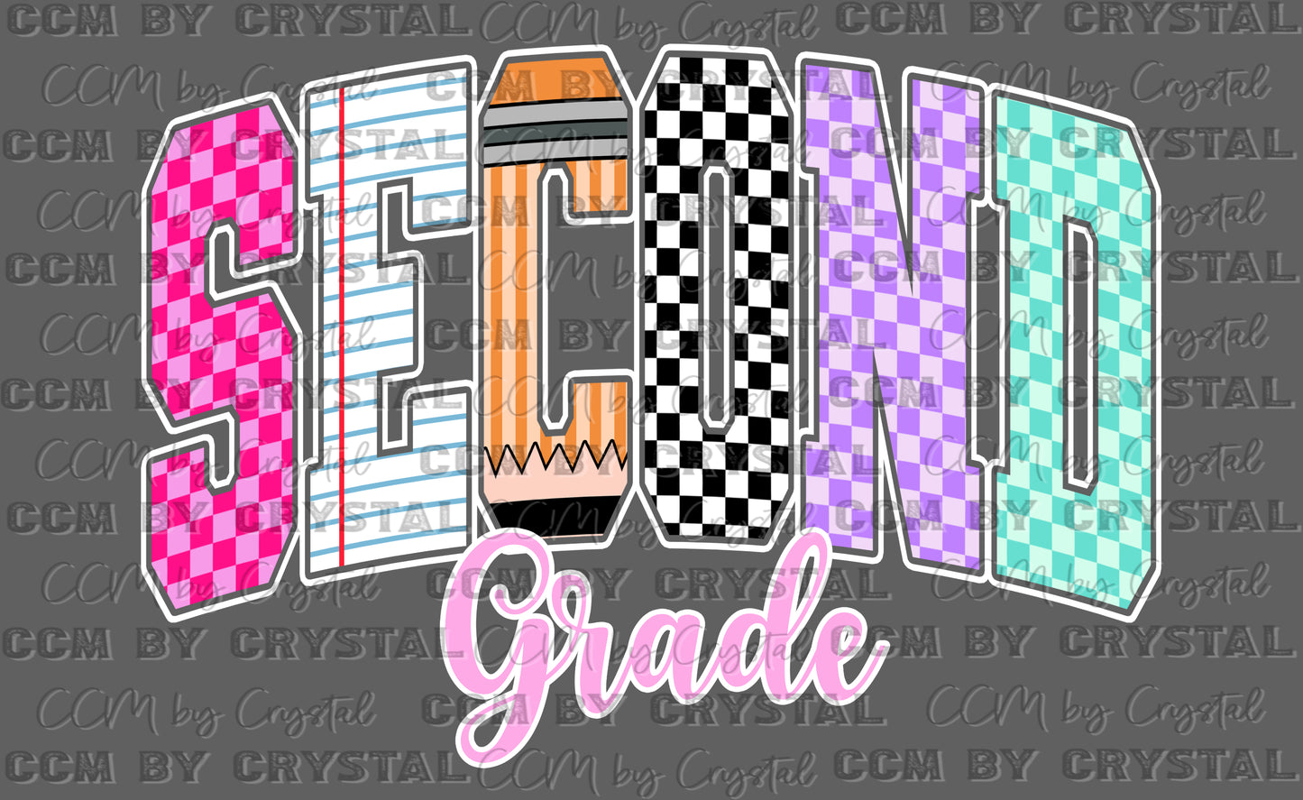 Second Grade Back to School Ready to Press Transfer DTF Transfer
