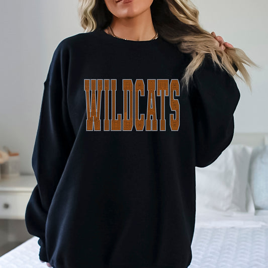 Wildcats 11" Wide 2- Color Spangle Transfer