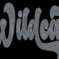 Wildcats 11" 1-Color Ready to Press Spangle Transfer Bling Transfer Sparkle Transfer