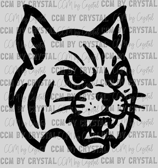Wildcats Mascot Ready to Press Transfer DTF Transfer Sublimation Transfer