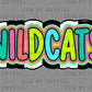 Wildcats Colorful Mascot Ready to Press Transfer DTF Transfer Sublimation Transfer