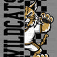 Wildcats Checkered Sports Mascot Ready to Press Transfer DTF Transfer Sublimation Transfer