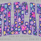 Wildcats Mascot Floral Purple DTF Transfer Sublimation Transfer