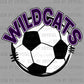 Wildcats Soccer Purple Ready to Press Instant Peel DTF Transfers Sublimation Transfers