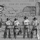 Wild West Cowboys Rodeo Western Ready to Press Transfer DTF Transfer Sublimation Transfer