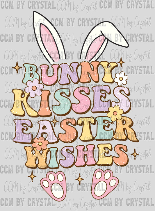 Bunny Kisses Easter Wishes Ready to Press Transfer