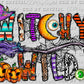 Witchy Wild Highland Cow Halloween Ready to Press Transfer