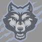 Wolf Face with Claw marks Approximately 11" Spangle Transfer