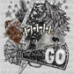 Wolves Football Faux Sequins Faux Embroidery Ready to Press Transfer