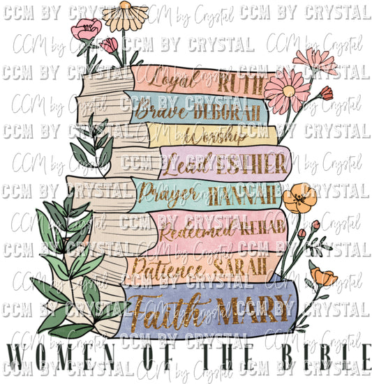 Women of the Bible Books Reading Ready to Press Transfer