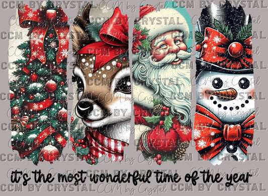 It's The Most Wonderful Time of the Year Christmas Ready to Press Transfer DTF Transfer