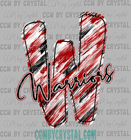 Victoria W West Warriors Ready to Press Transfer DTF Transfer Sublimation Transfer