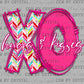 XO Hugs and Kisses Valentines Day Ready to Press Transfer DTF Transfer Sublimation Transfer