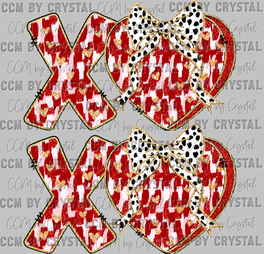 Valentines Day Xo Ready to Press Transfer DTF Transfer Sublimation Transfer