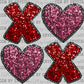 XOXO Faux Sequins Ready to Press Transfer DTF Transfer Sublimation Transfer