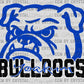 Yoakum Bulldogs Mascot Ready to Press Transfer DTF Transfer Sublimation Transfer