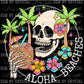Aloha Beaches Skellie White Words Ready to Press Transfer
