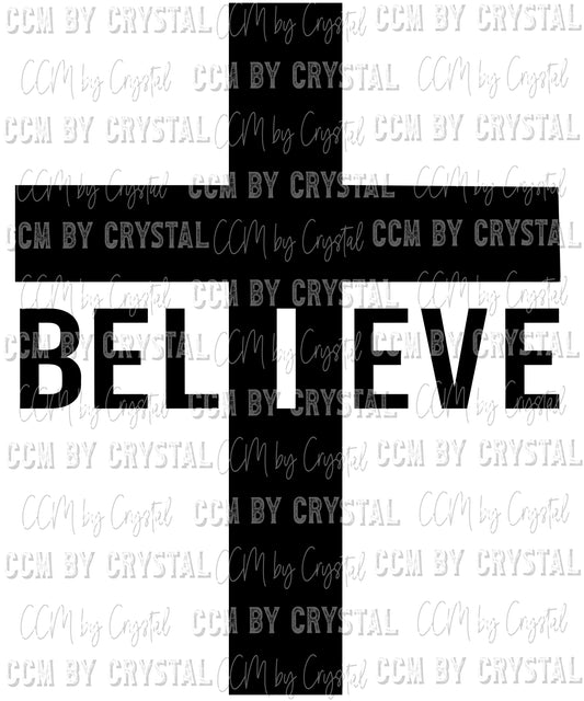 Believe Cross Christian Faith Ready to Press Transfer