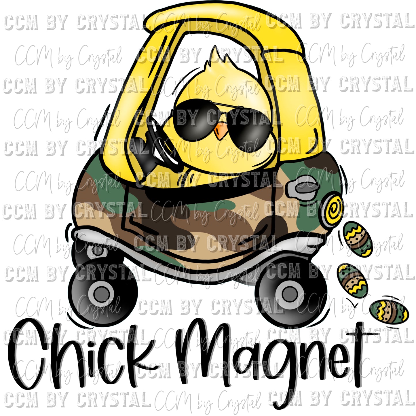 Chick Magnet Ready to Press Transfer