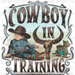 Cowboy in Training Western Ready to Press Transfer
