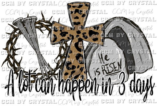 A lot can Happen in Three Days He is Risen Ready to Press Transfer