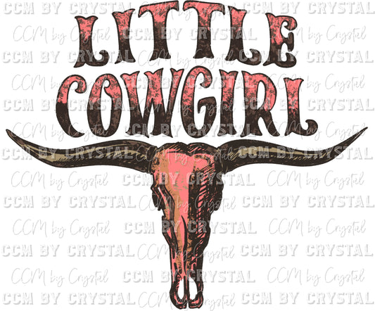 Little Cowgirl Western Ready to Press Transfer