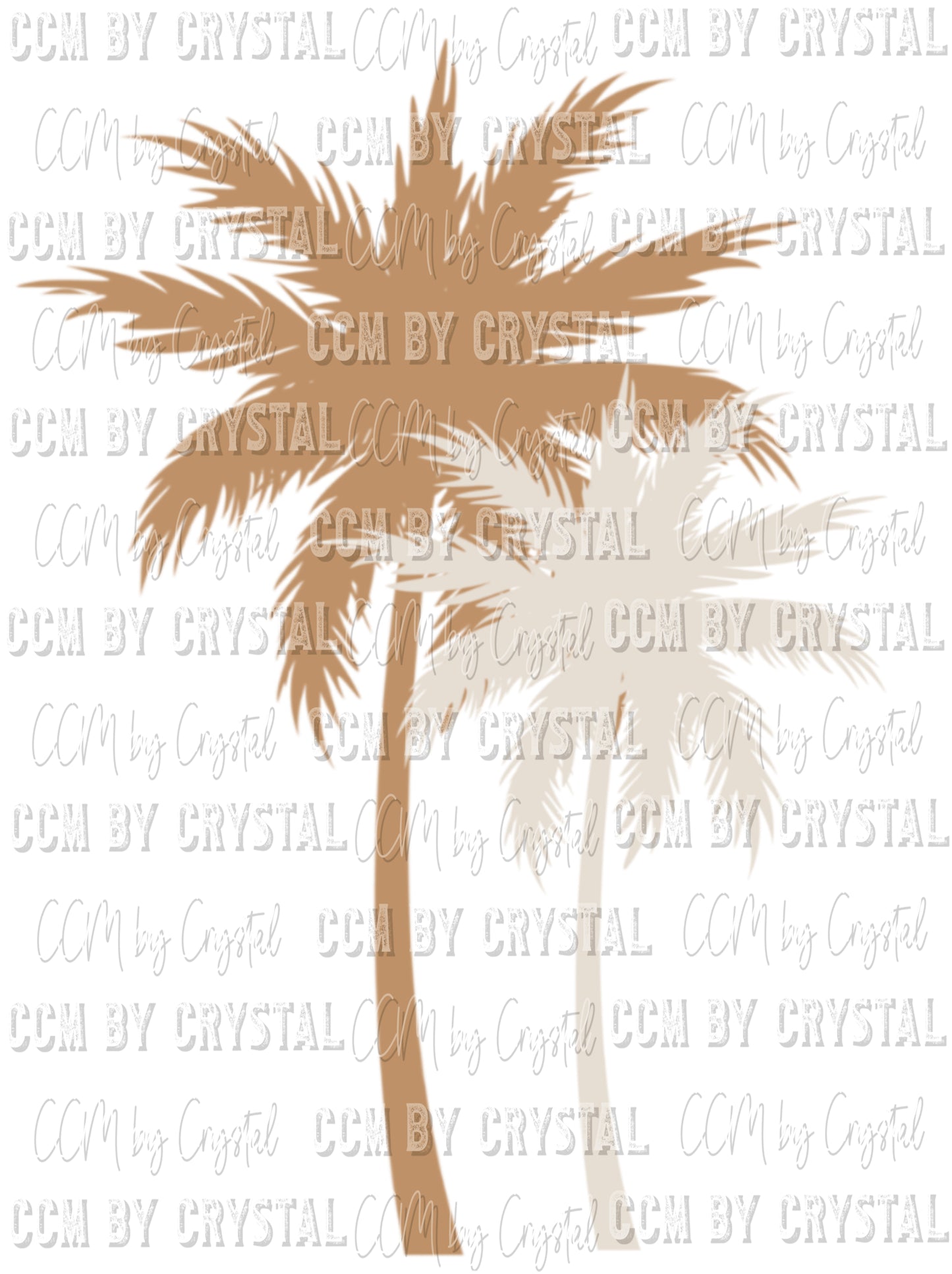 Pocket Sleeve for Summer Vibes Palm Trees Ready to Press Transfer