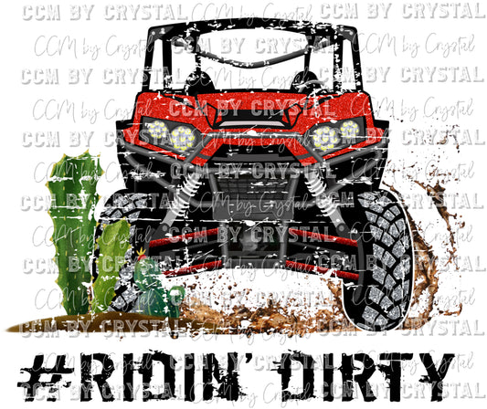 Ridin Dirty UTV Ready to Press Transfer