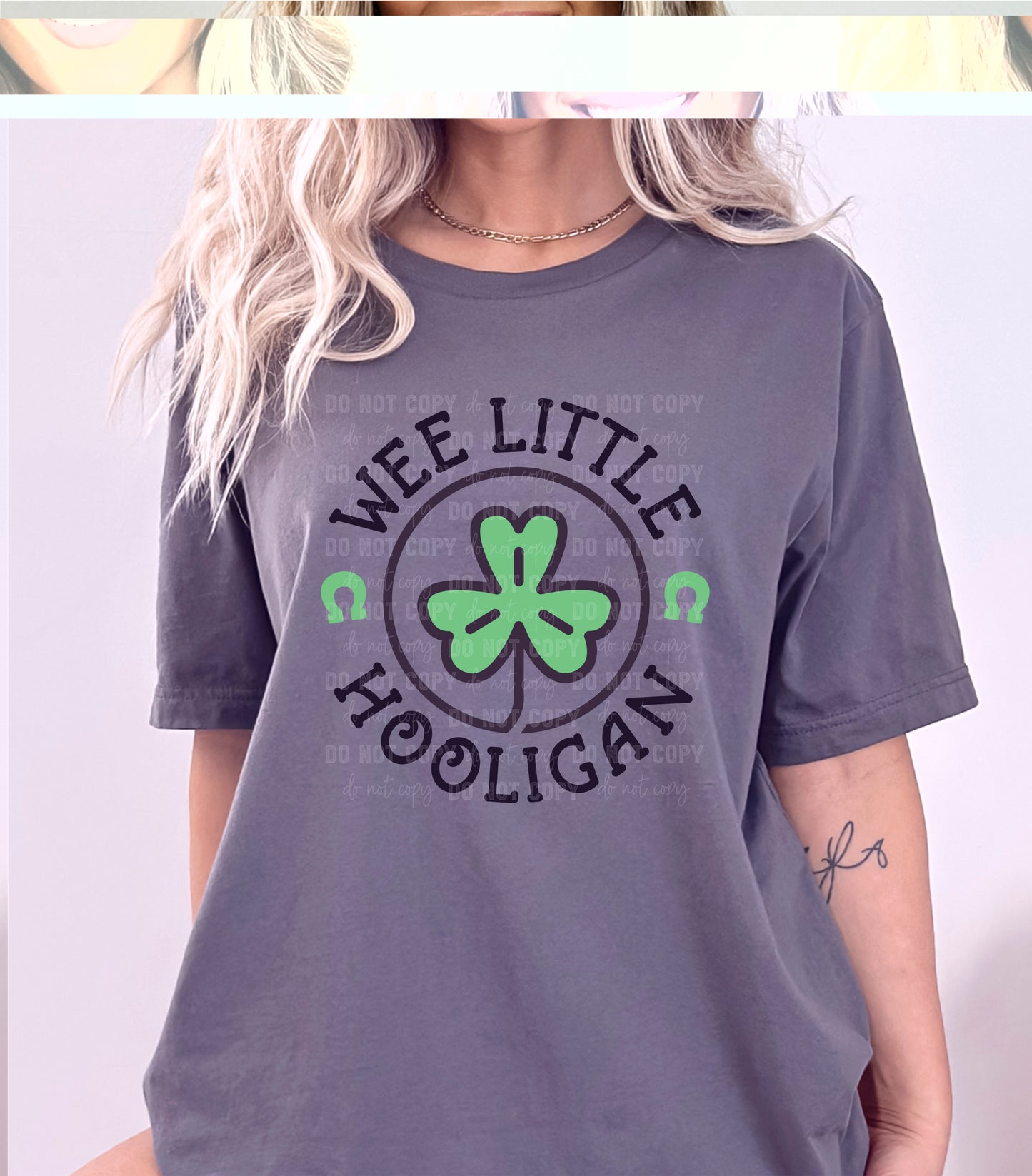 Wee Little Hooligan St Patrick's Day Ready to Press Transfer