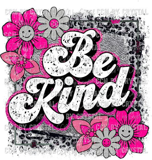 Be Kind Pink Ready to Press Transfer