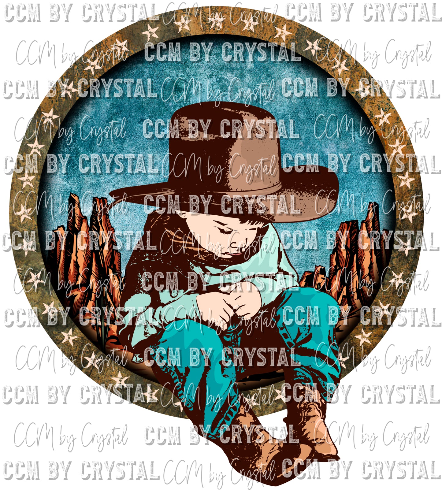 Cowboy in Training Pocket Sleeve Western Ready to Press Transfer