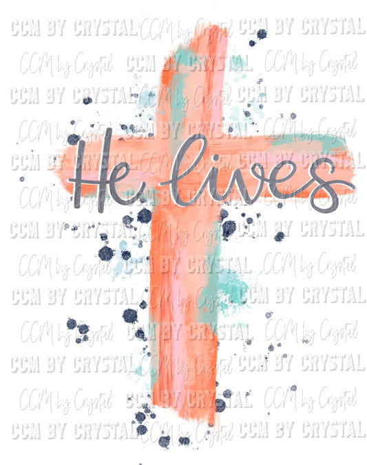 He Lives Jesus Easter Ready to Press Transfer