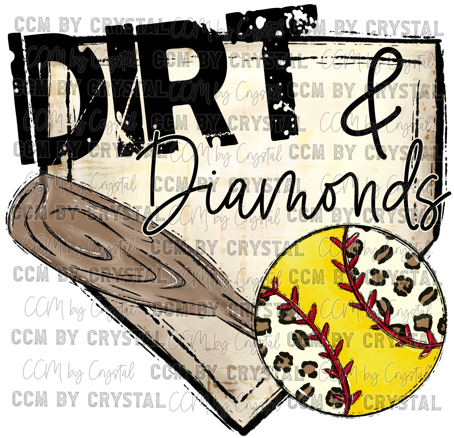 Dirt and Diamonds Softball PNG