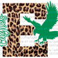 EAGLES leopard E  PNG green PNG Digital Download