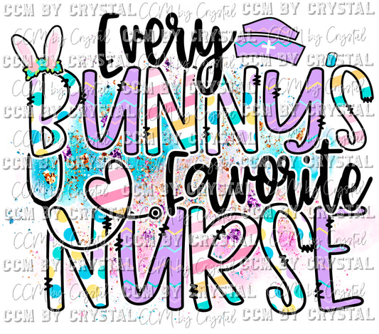 Every Bunny's Favorite Nurse Ready to Press Transfer