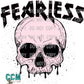 Fearless Skeleton Skull Pink