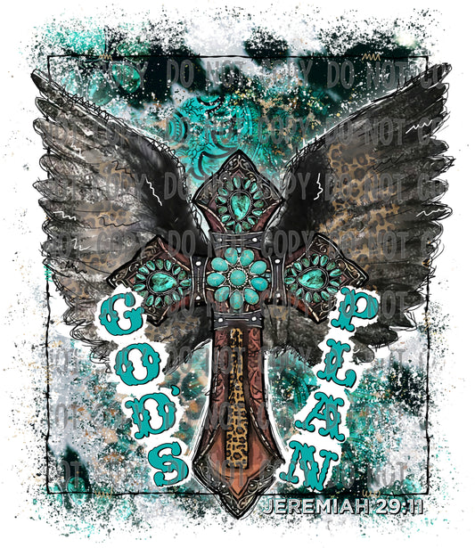 Gods Plan Winged Cross