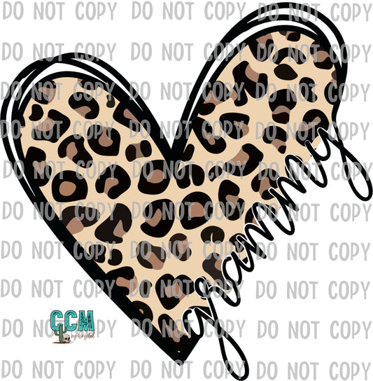 Grammy Leopard Heart