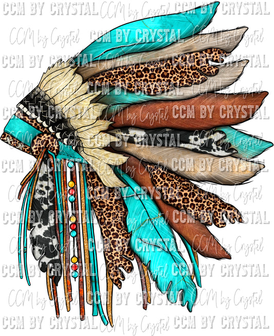 Headdress Native American Ready to Press Transfer