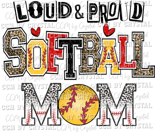 Loud and Proud Softball Mom Ready to Press Transfer