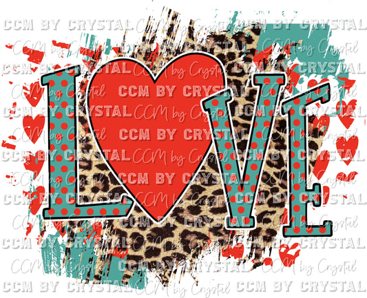 Love Valentine's Day PNG Digital Download