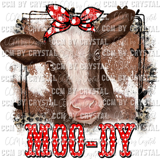 Moo-dy Cowhide and Leopard Ready to Press Transfer