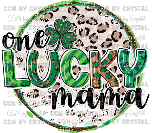 One Lucky Mama St. Patrick's Day Ready to Press Transfer