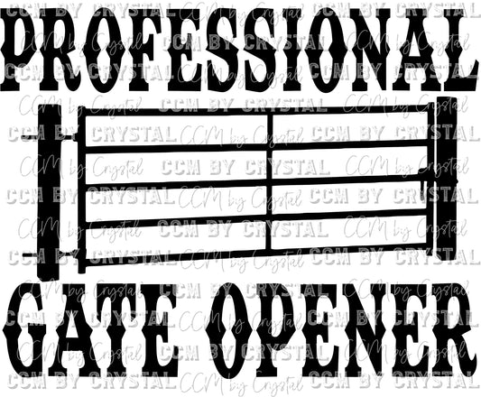 Professional gate Opener SVG PNG Digital Download
