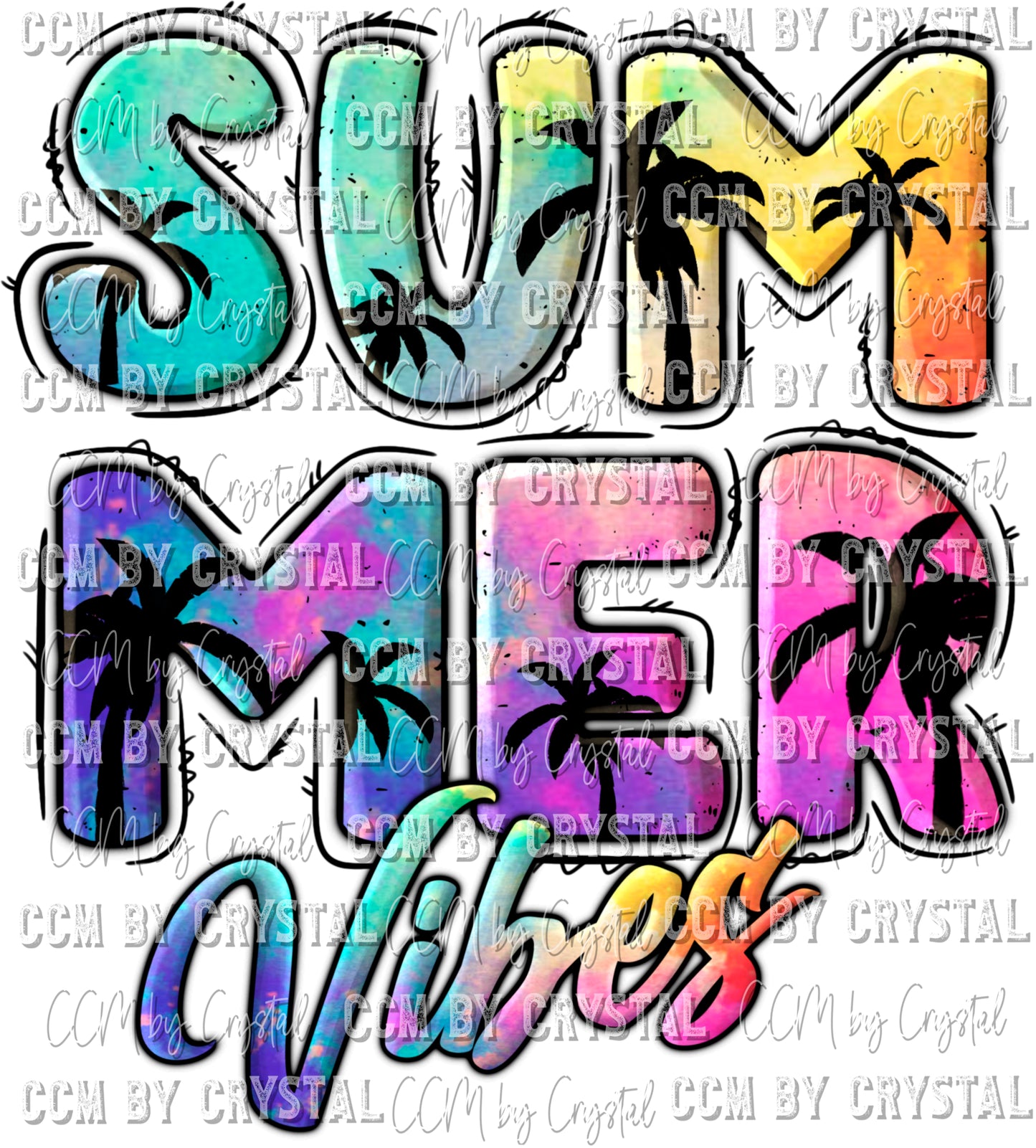 Summer Vibes Ready to Press Transfer