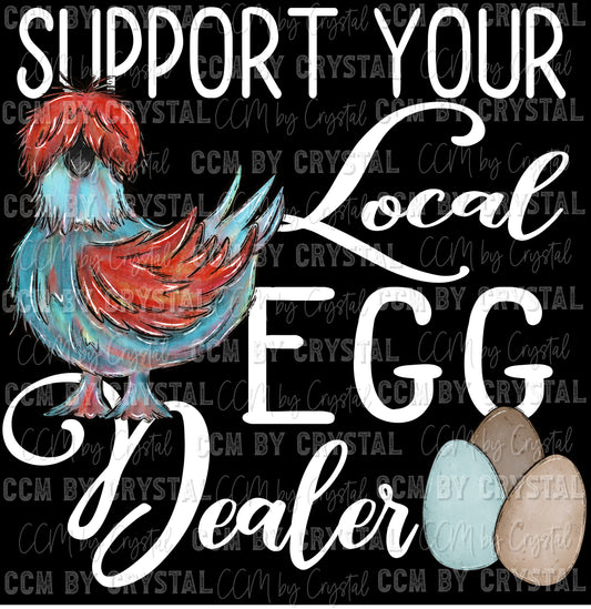 Support Your Local Egg Dealer Ready to Press Transfer